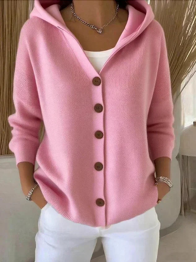 Gilet à capuche Lucie Paris – Week-end à Deauville, coloris rose