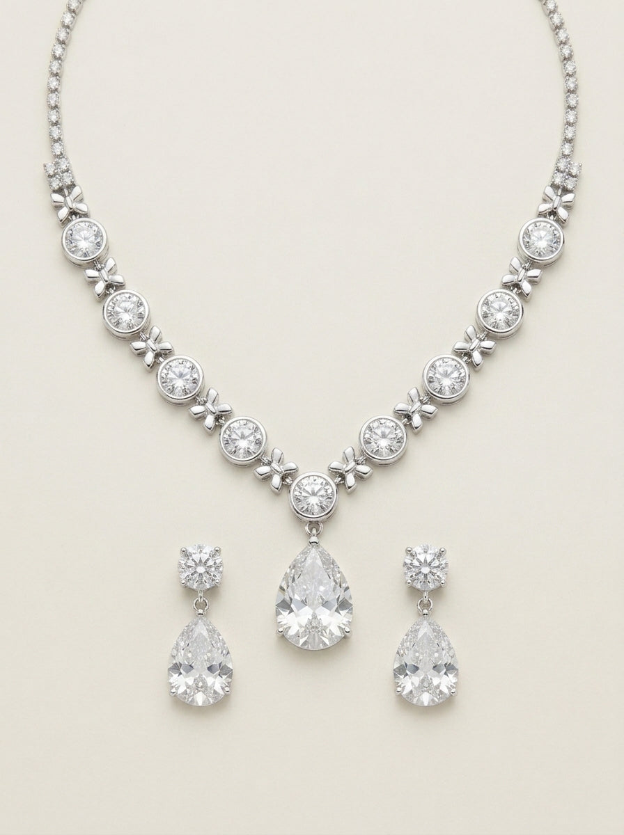 Valentine – Parure de bijoux en cristal