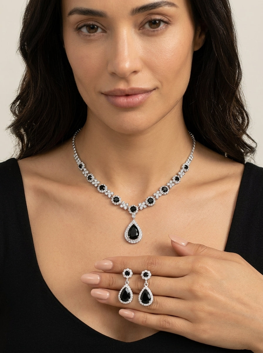 Valentine – Parure de bijoux en cristal