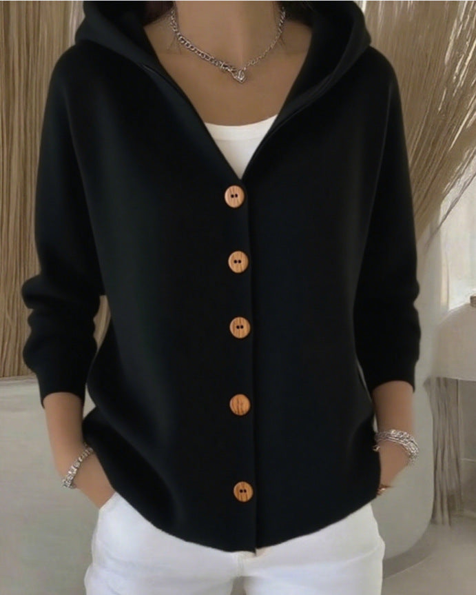 Gilet à capuche Lucie Paris – Week-end à Deauville, coloris noir