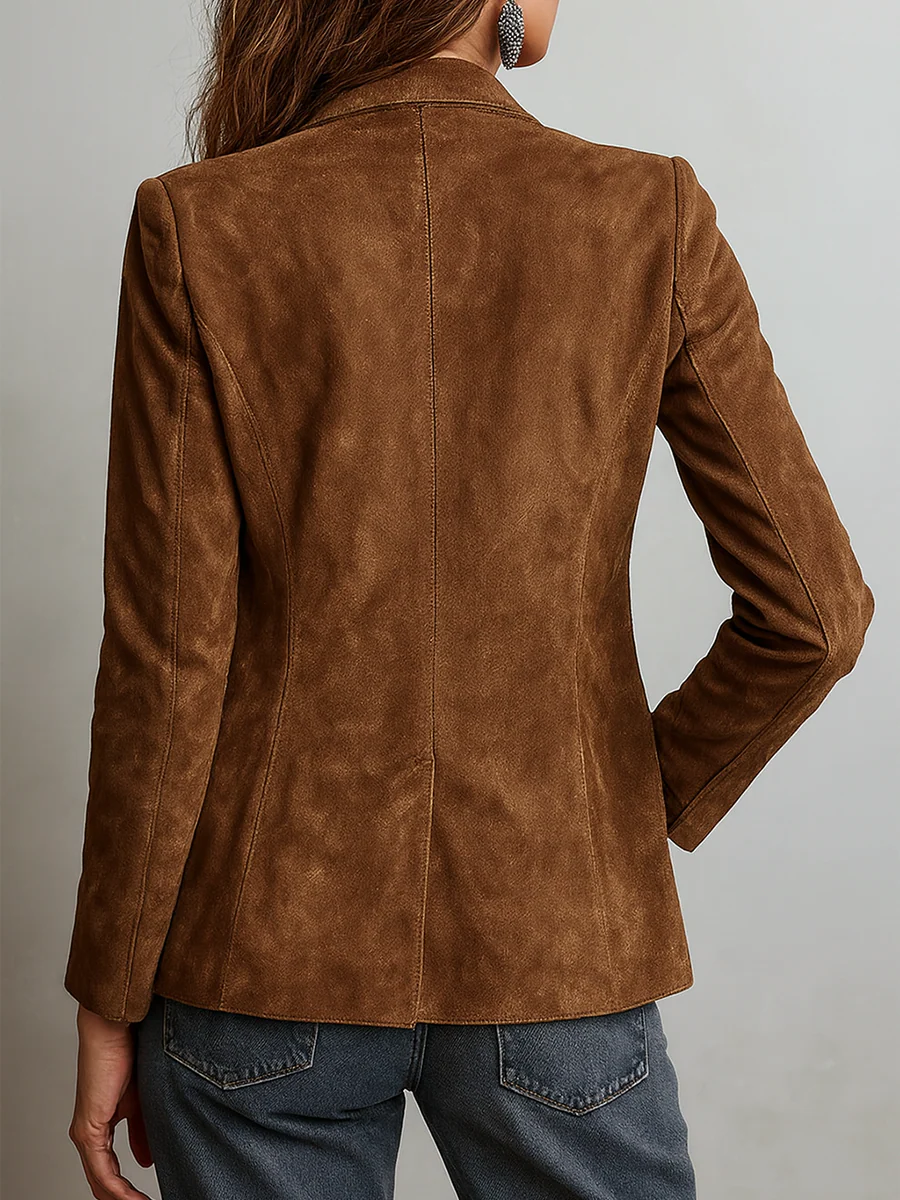 Catherine – Blazer vintage marron