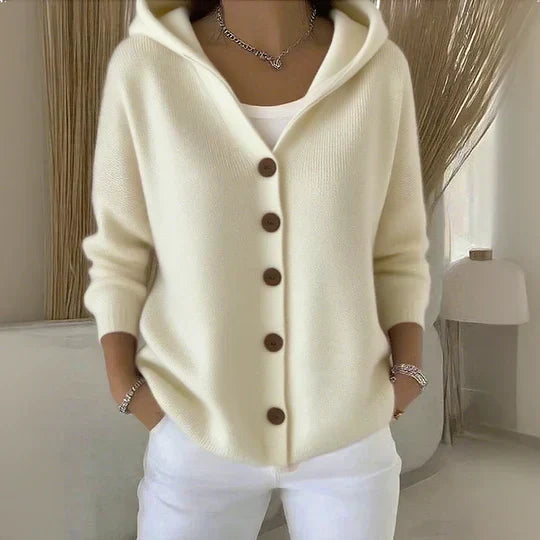 Gilet à capuche Lucie Paris – Week-end à Deauville, coloris beige