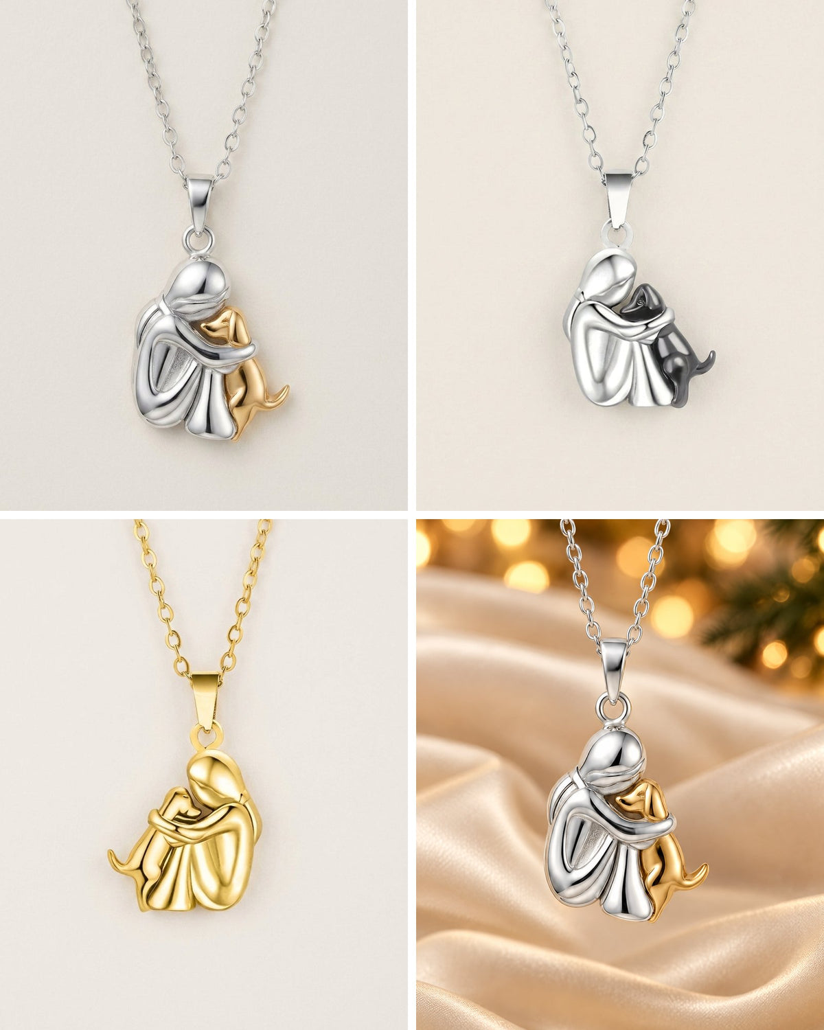 Collier L'Étreinte, les finitions