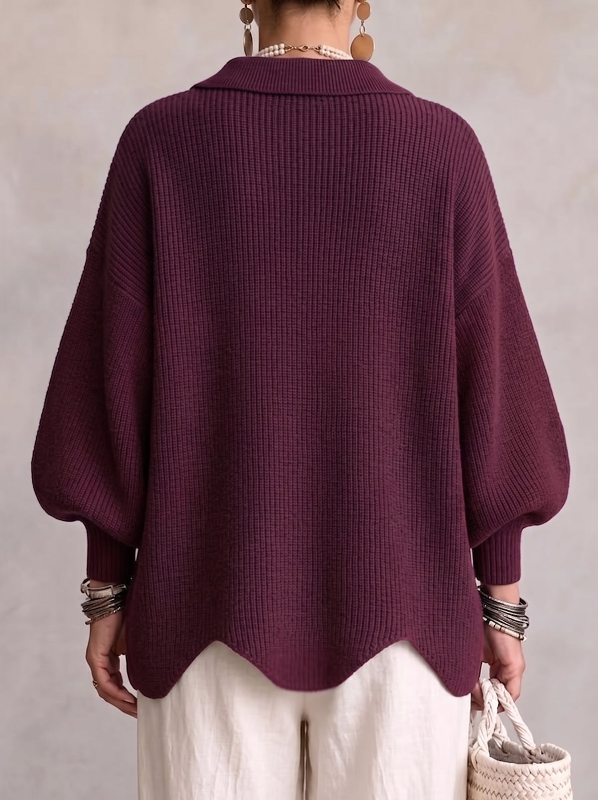 Gilet oversize Lucie Paris – Édition Dorée
